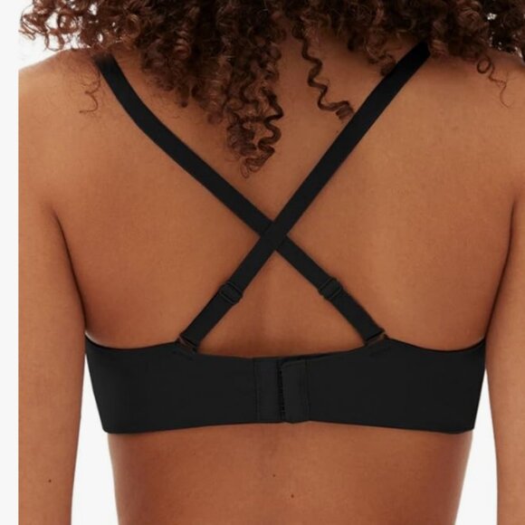 GapBody Women's Everyday Essentials Multi-Way Bra in True Black - Picture 3 of 5